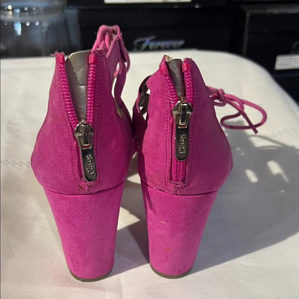Circus Fuchsia Strappy‎ Heels
